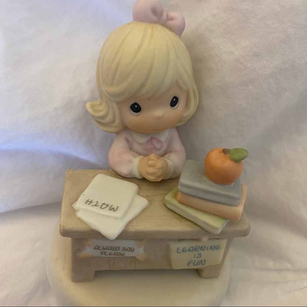 Precious Moments Math Learning Porcelain Figurine